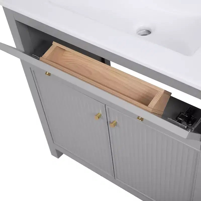 Meuble-lavabo avec évier Armoire de rangement de salle de bain