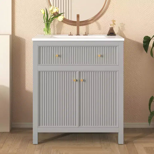 Meuble-lavabo avec évier Armoire de rangement de salle de bain