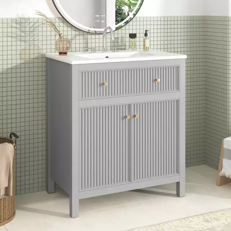 Meuble-lavabo avec évier Armoire de rangement de salle de bain