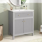 Meuble-lavabo avec évier Armoire de rangement de salle de bain
